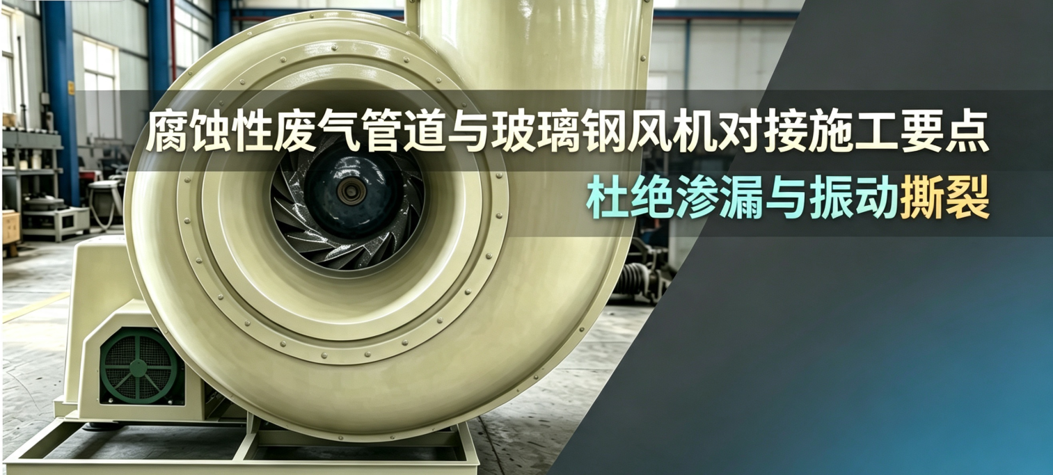 腐蚀性废气管道与玻璃钢风机对接施工要点，杜绝渗漏与振动撕裂 扬中福拓行业知识