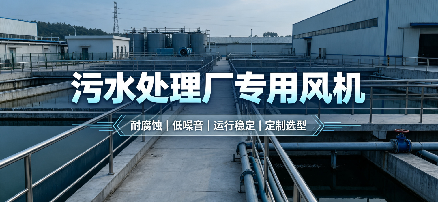 污水处理厂废气风机选型-玻璃钢防腐风机适配优势与施工标准